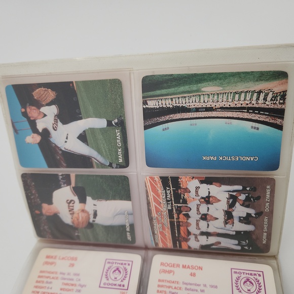 San Francisco Giants Vintage 1987 Mother's Cards Book - Picture 12 of 13